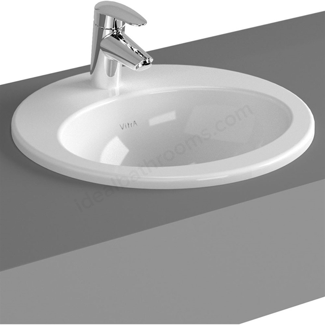 Vitra S20 430mm Washbasin 1 Tap Hole