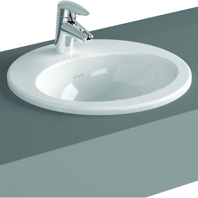 Vitra S20 480mm Washbasin 1 Tap Hole