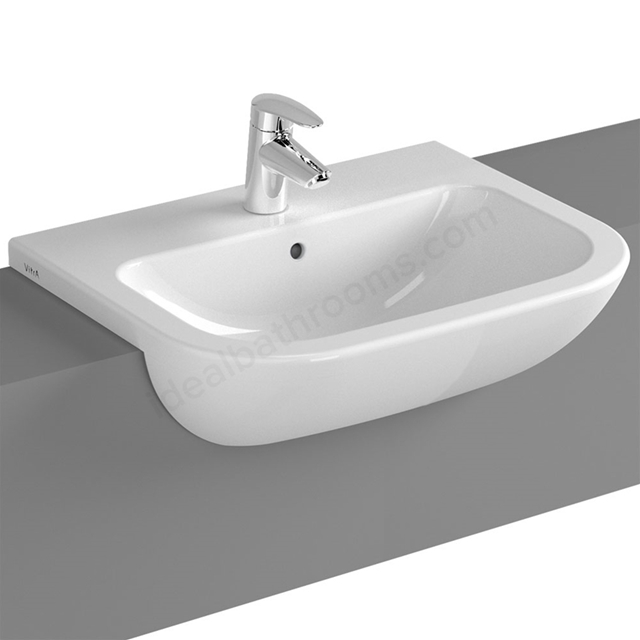 Vitra S20 550mm Washbasin 1 Tap Hole