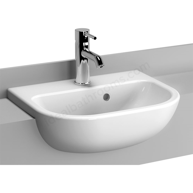 Vitra S20 450mm Washbasin 1 Tap Hole