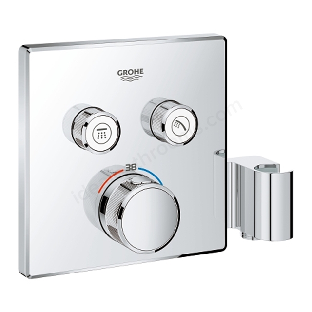 Grohe Grohtherm SmartControl Thermostat for concealed installation with 2 valves and integrated shower holder