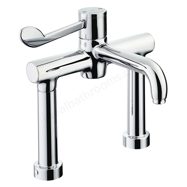 Armitage Shanks Markwik 21+ 2 hole thermostatic basin mixer; single sequential lever; demountable