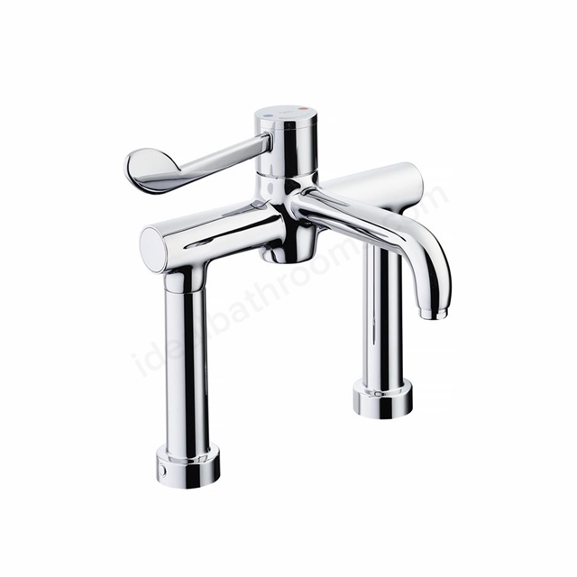 Armitage Shanks Markwik 21+ 2 hole thermostatic basin mixer; single sequential lever; demountable