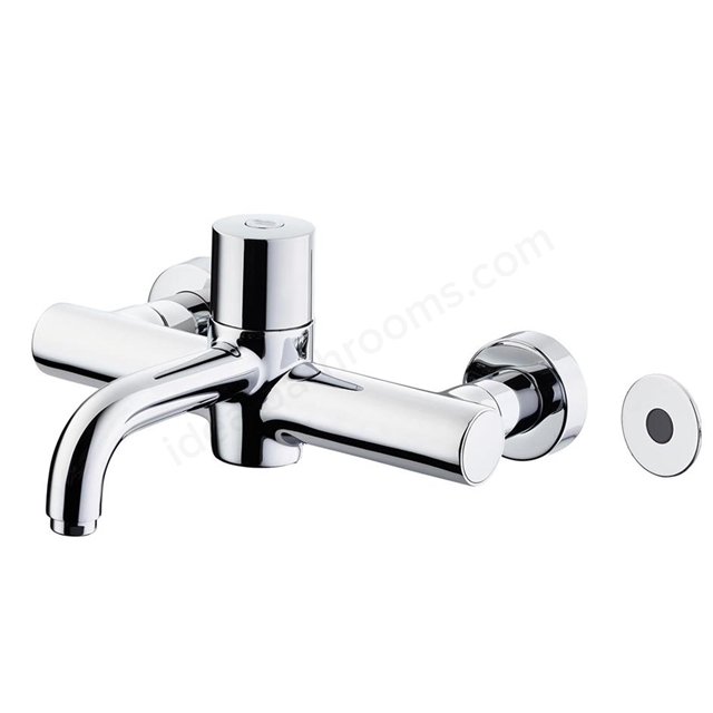 Armitage Shanks Markwik 21+ panel mounted thermostatic basin mixer; time flow sensor; demountable with fixed spout
