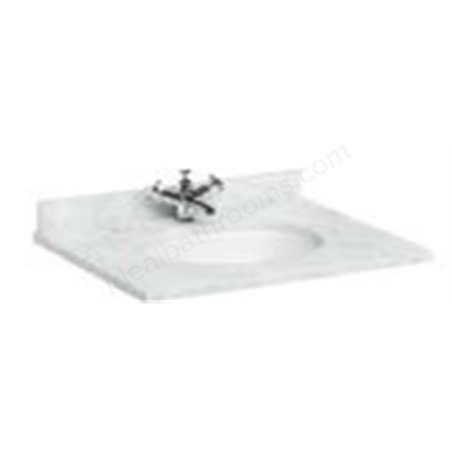 Bayswater 1020mm x 470mm Countertop & Basin; 1 Tap Hole - Grey Marble