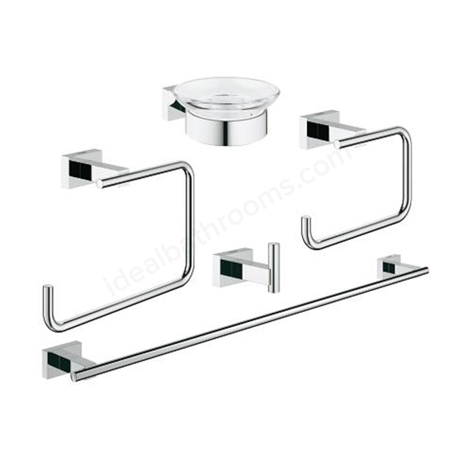 Grohe Essentials Cube Master Bathroom Accessories Set 5 in 1