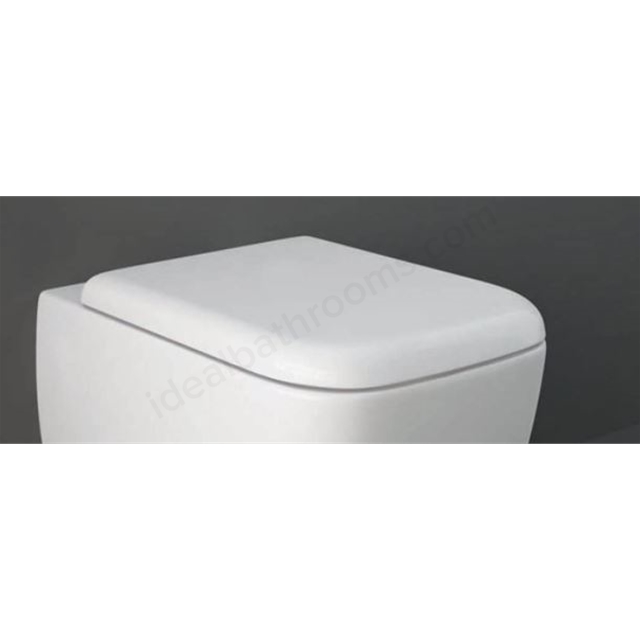 RAK Ceramics Metropolitan Quick Release Wrap Over Soft Close Urea Toilet Seat - White