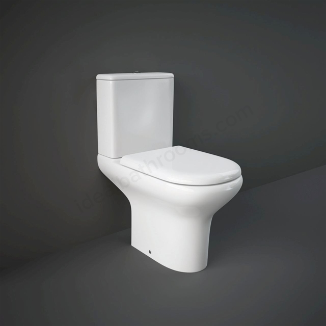RAK Ceramics Compact Close Coupled Full Access Open Back WC Pan - White