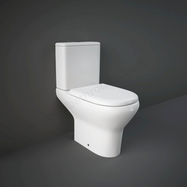 RAK Ceramics Compact Deluxe Close Coupled Full Access WC Pan - White