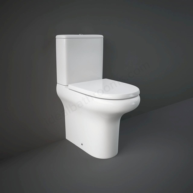 RAK Ceramics Compact Deluxe Close Coupled Back To Wall WC Pan - White