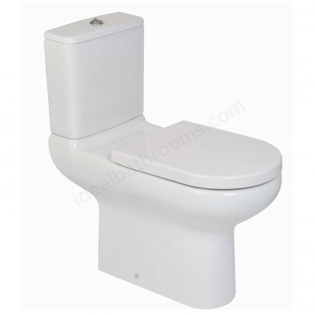 RAK Ceramics Compact Extended Close Coupled Full Access WC Pan - White