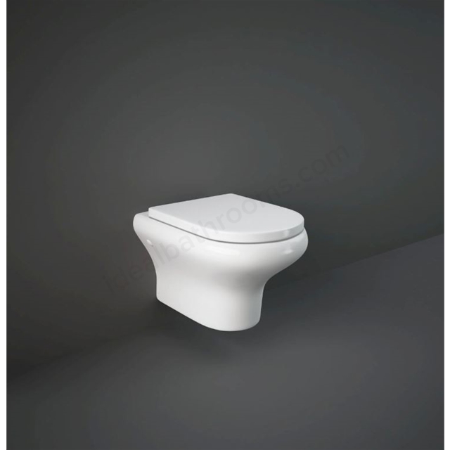 RAK Ceramics Compact Wall Hung WC Pan - White
