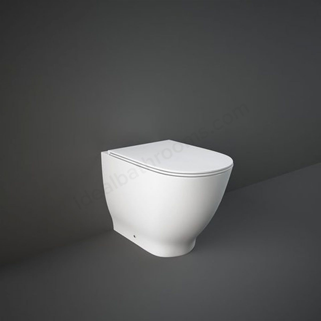RAK Ceramics Moon Rimless Back to Wall WC Pan - White