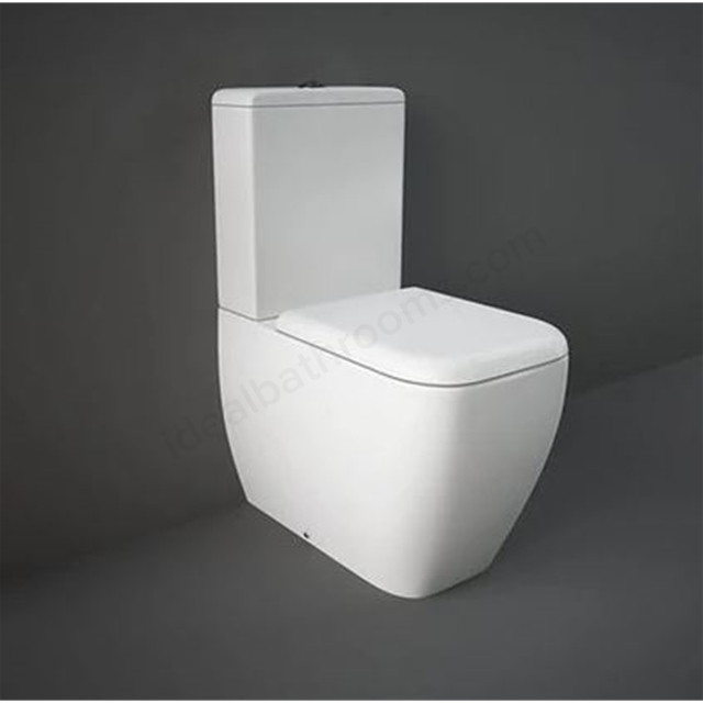 RAK Ceramics Metropolitan Close Coupled Fully Back to Wall Rimless WC Pan - White