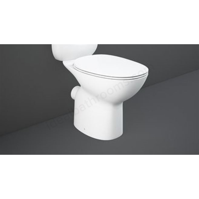 RAK Ceramics Morning Full Access Rimless Close Coupled WC Pan - White