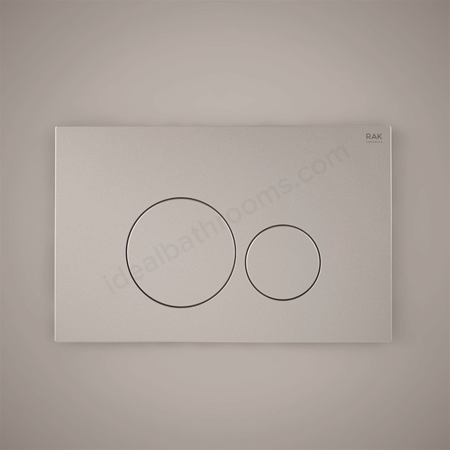 RAK Ceramics white flush plate with round push plates