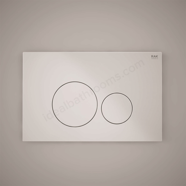 RAK Ceramics matt chrome flush plate with round push plates