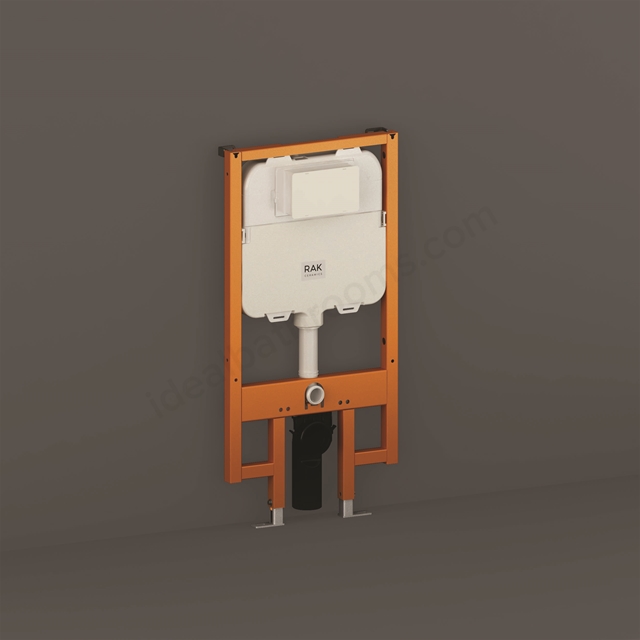 RAK Ceramics 8cm Slimline Front Flush Regular Concealed Cistern and Frame for Wall Hung Pan - Frame Height 114cm
