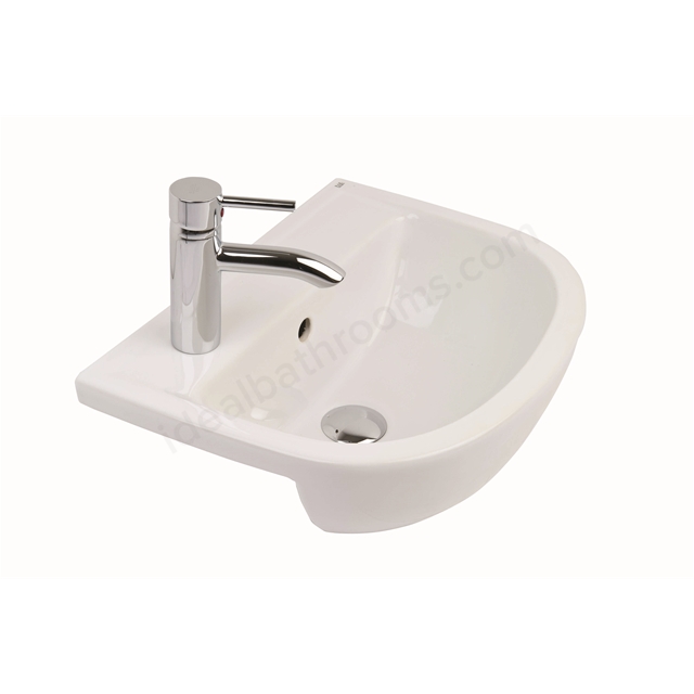 RAK Ceramics Compact 325mm Semi Recessed Basin 1 Tap Hole