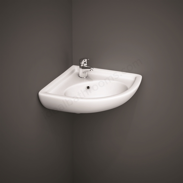 RAK Ceramics Compact 360mm Corner Basin 1 Tap Hole