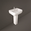 RAK Ceramics Metropolitan 415mm Pedestal Basin 2 Tap Holes