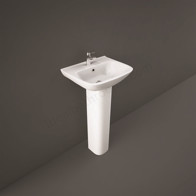 RAK Ceramics Origin 370mm Pedestal Basin 1 Tap Hole