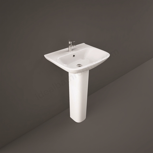 RAK Ceramics Origin 430mm Pedestal Basin 1 Tap Hole