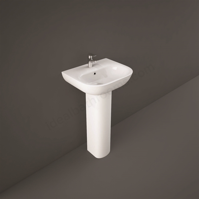 RAK Ceramics Tonique 370mm Pedestal Basin 1 Tap Hole