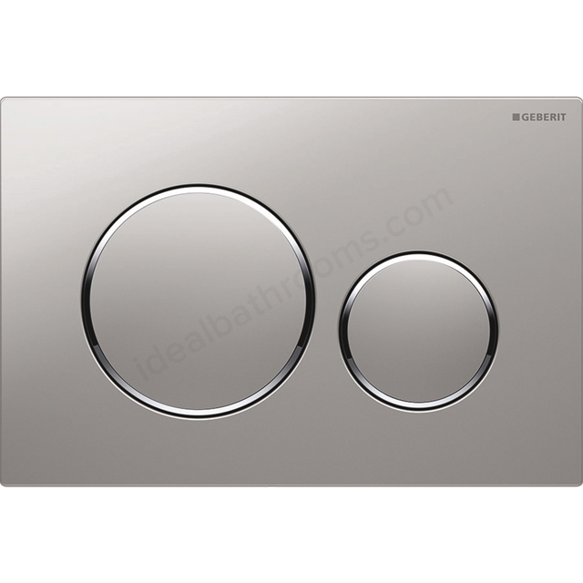 Geberit Sigma20 Dual Flush Plate - Matt Chrome & Chrome