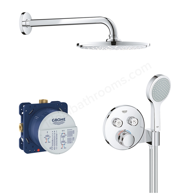 Grohe Grotherm SmartControl Concealed Thermostatic Shower Bundle