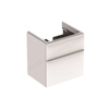 Geberit Smyle Square 600mm washbasin unit 2 drawer white
