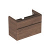Geberit Smyle Square 900mm washbasin unit 2 drawer hickory