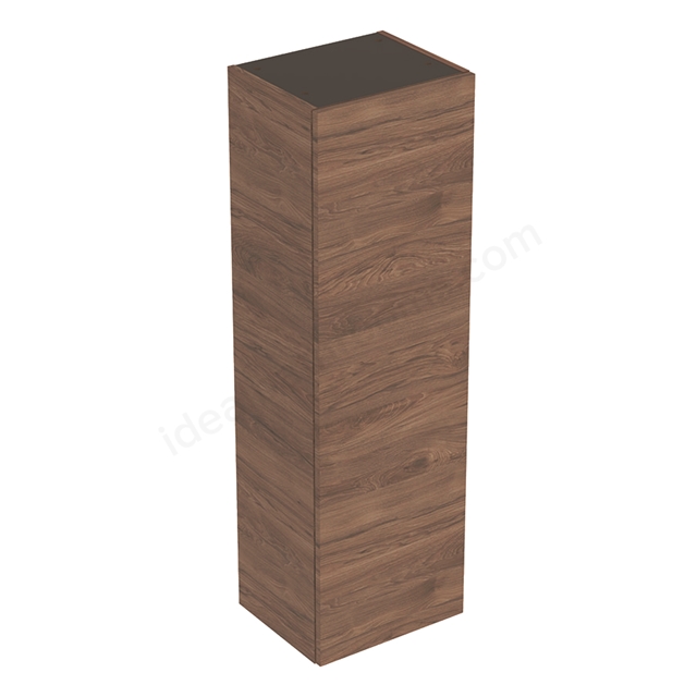 Geberit Smyle Square semi-tall cabinet Walnut