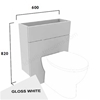 Tavistock Calm Slim 600mm Back To Wall WC w/ Fascia Pack & Carcass - Gloss White