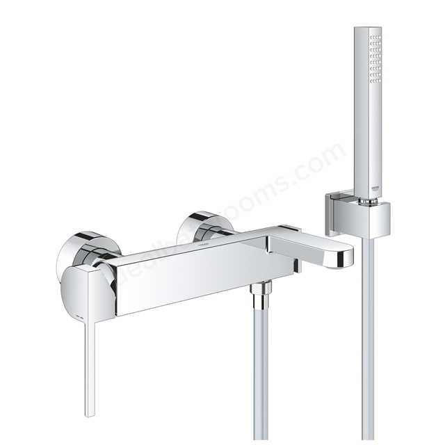 Grohe Plus 2019 Bath Mixer Exposed with Shower Set - Chrome