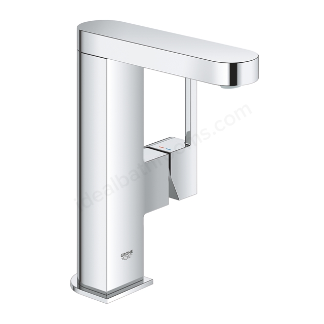 Grohe Plus 2019 M-Size basin mixer swivelling smooth body & push open