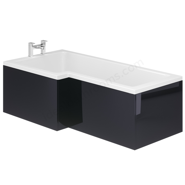 Essential Nevada MDF 1700mm L Shape Showerbath Front Bath Panel - Indigo Gloss
