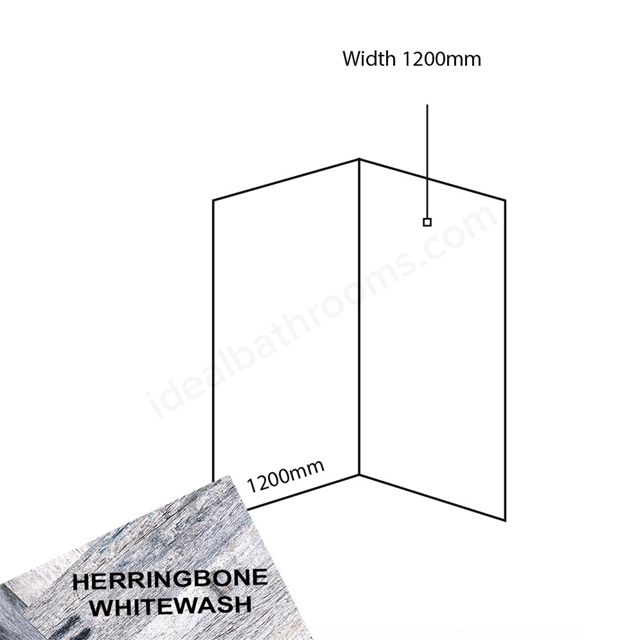Nuance  Corner Pack A3 - Herringbone Whitewash