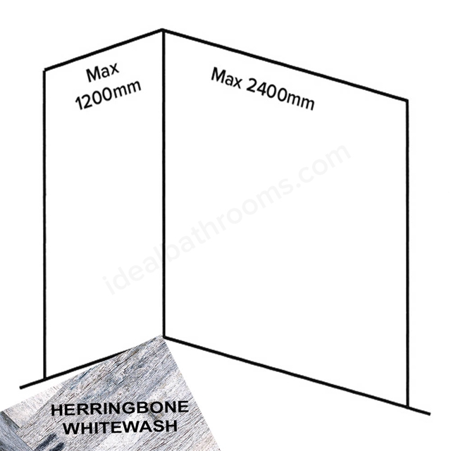 Nuance  Corner Pack C3 - Herringbone Whitewash