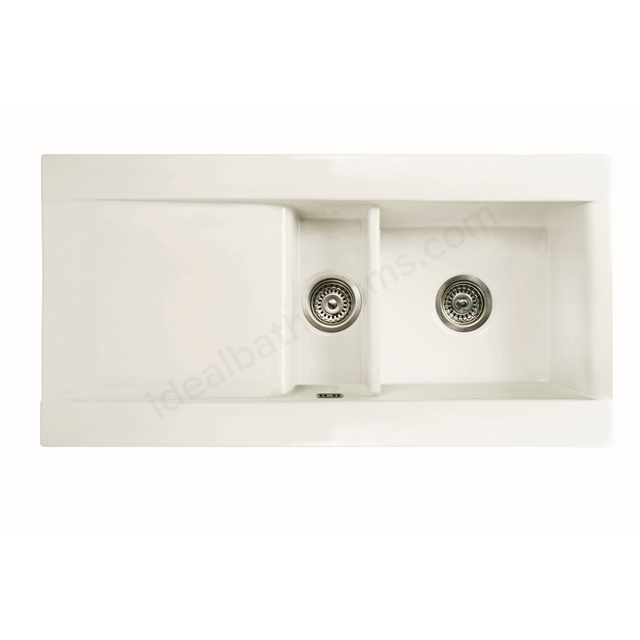 RAK Ceramics Gourmet Dream Sink 1, 1.5 Bowl with Single Reversible Drainer