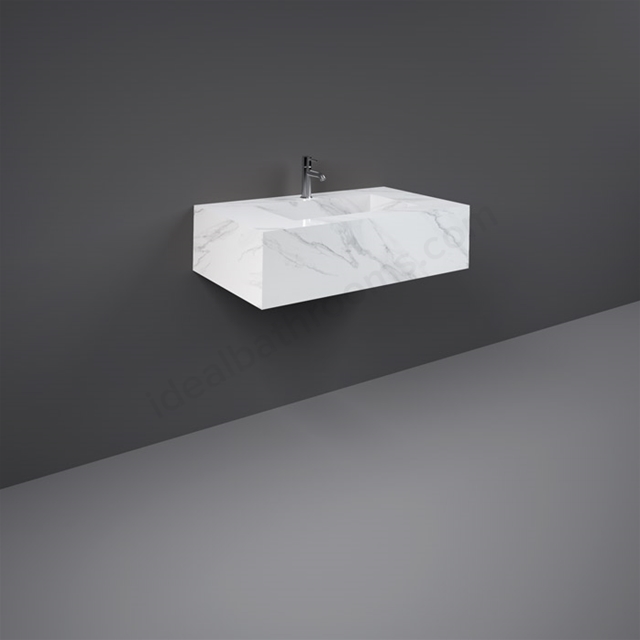RAK Ceramics Precious 830mm Wall Hung Basin 0 Tap Holes
