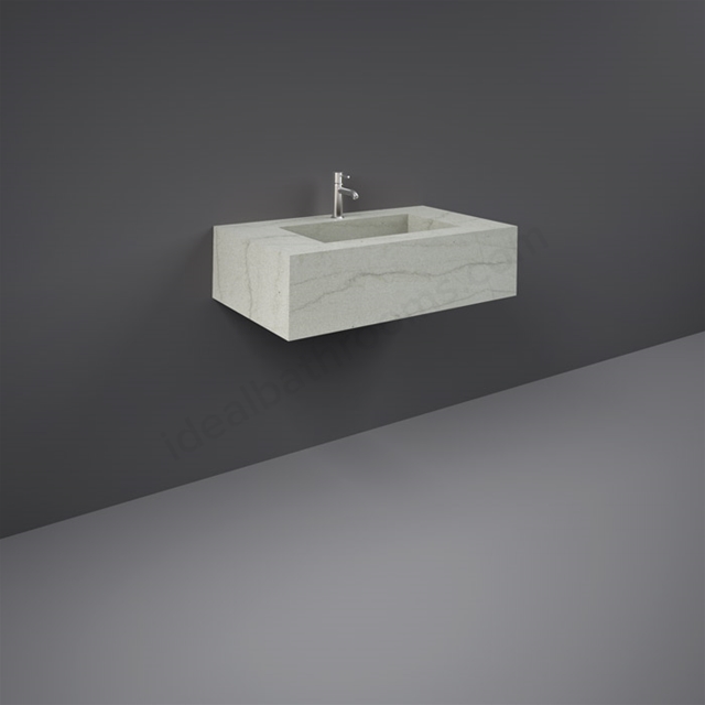 RAK Ceramics Precious 830mm Wall Hung Basin 0 Tap Holes