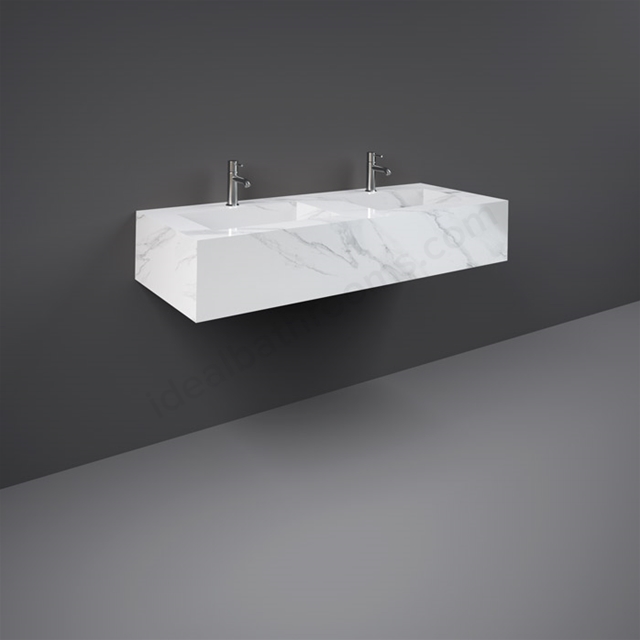 RAK Ceramics Precious 1230mm Wall Hung Basin 0 Tap Holes