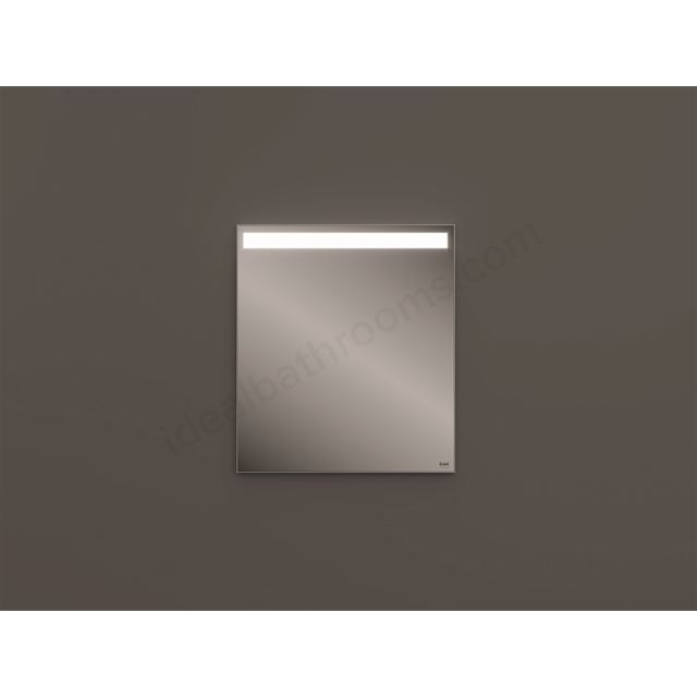 RAK Ceramics Wall Hung Mirror 60x68cm LED Light&Dem.