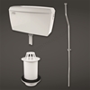 RAK Ceramics Concealed Urinal Auto Cistern 4.5l Capacity complete with Sparge Pipe Sets, Back Inlet Spreader and Urinal Waste  suitable for 1 Urinal