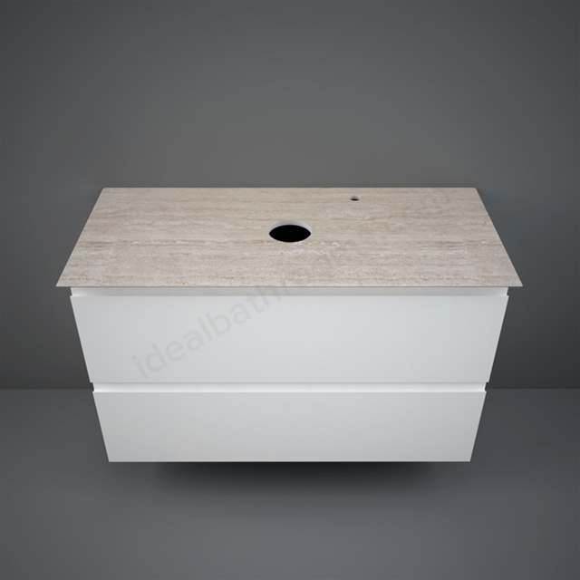 RAK Ceramics Precious Counter Top Slab Type A; 1000mm in Travertino Ivory