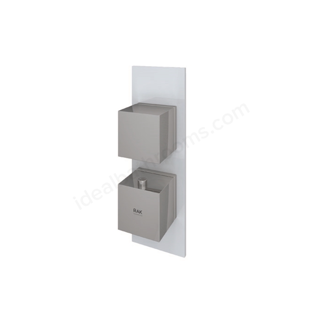 RAK Ceramics Feeling Square Single Outlet Thermostatic Concealed Shower Valve in White