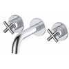 RAK Ceramics Ella 3 Hole Wall Mounted Basin Mixer