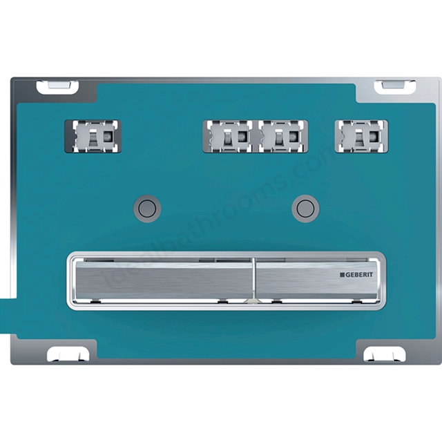 Geberit Sigma50 Customisable Dual Flush Plate - Brushed Chrome
