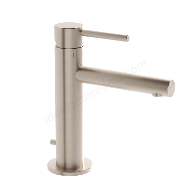 VitrA Origin Basin Mixer with Pop-up Waste; Brushed Nickel